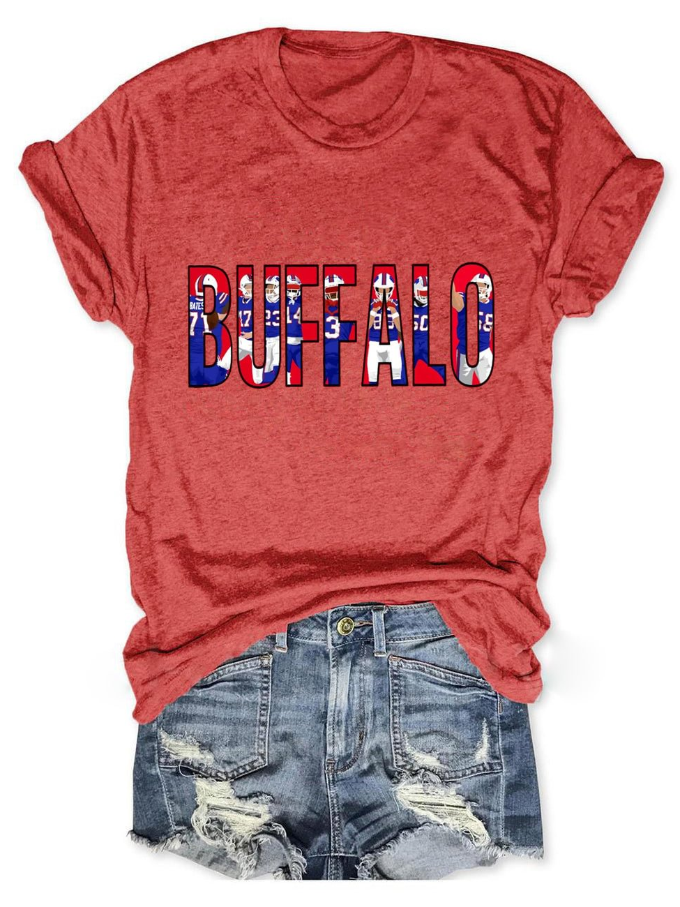 T-Shirt mit Mafia-Buffalo-Football-Print