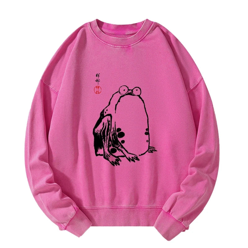 Grumpy Frog Matsumoto Hoji Washed Sweatshirt