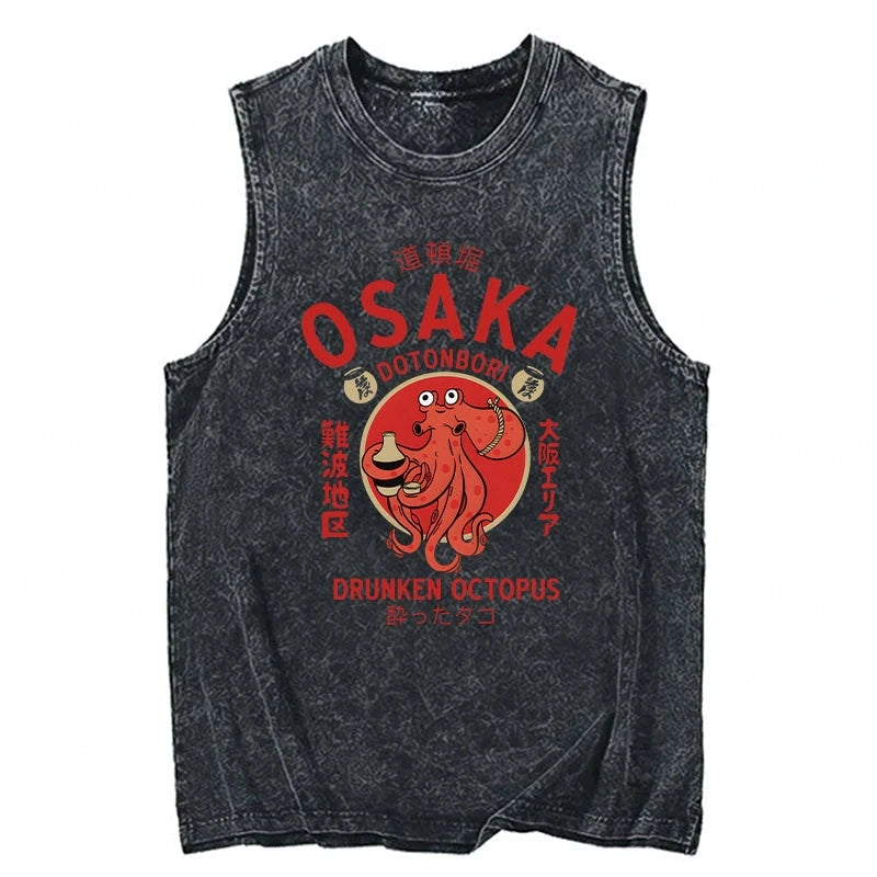 Drunken Octopus Japan Washed Tank