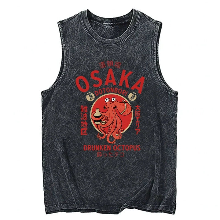 Drunken Octopus Japan Washed Tank