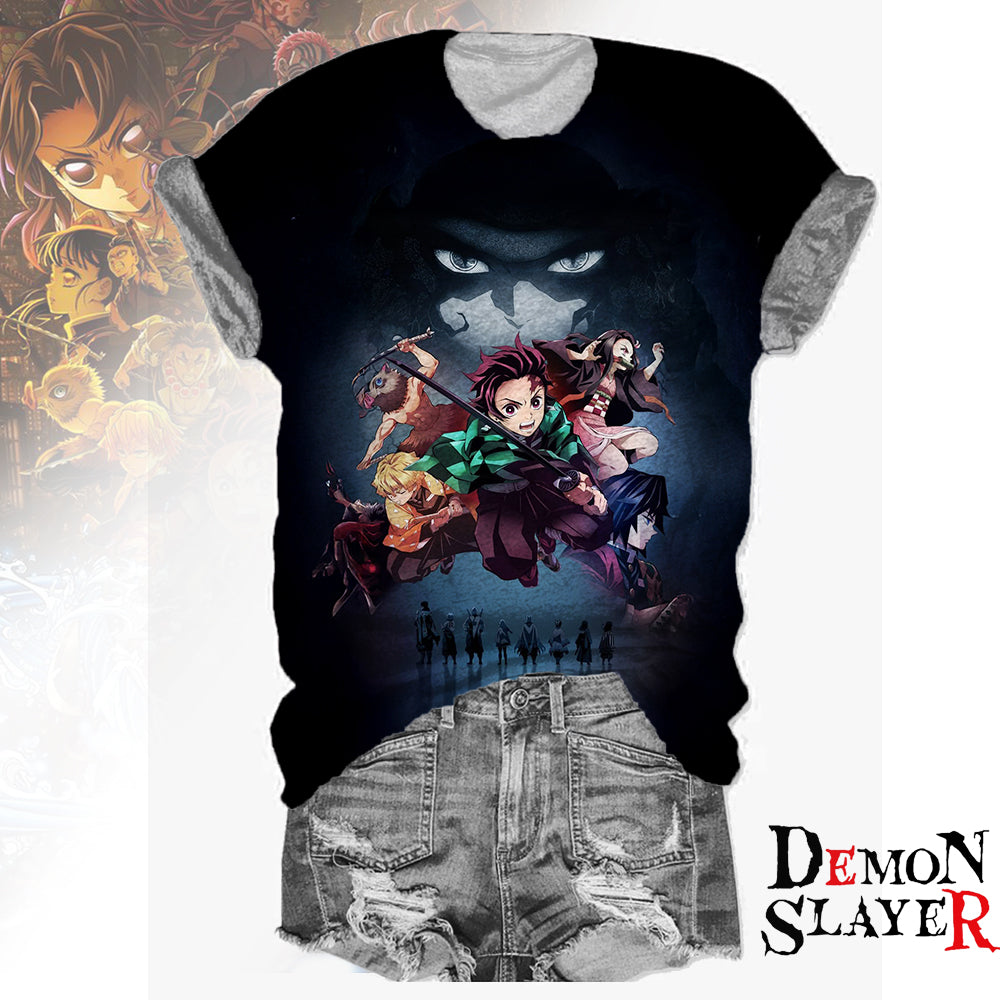 Demon Slayer Movie Crew Neck T-shirt