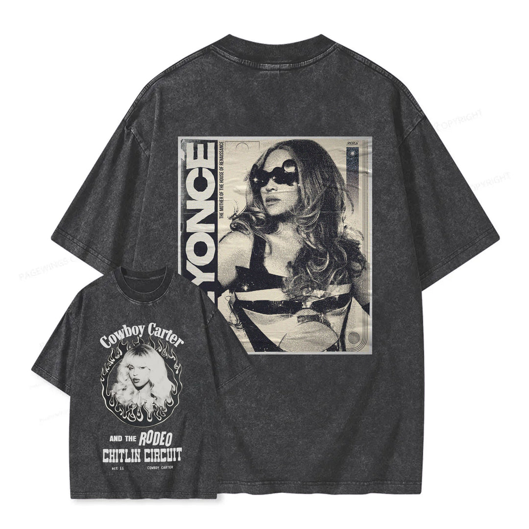 Beyonce Vintage Washed Crew Neck T-Shirt