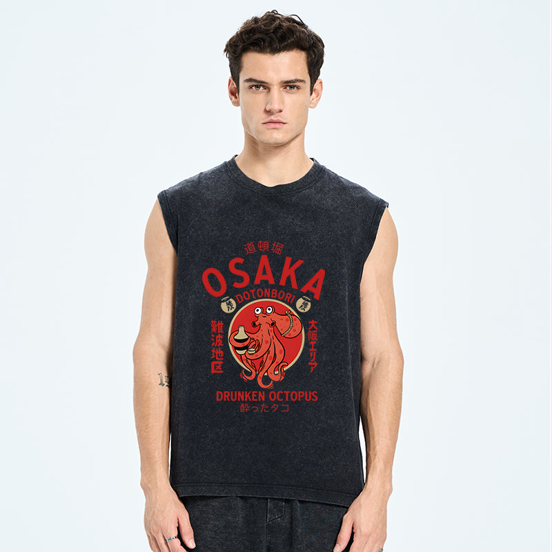 Drunken Octopus Japan Washed Tank