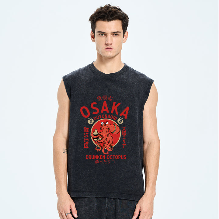 Drunken Octopus Japan Washed Tank