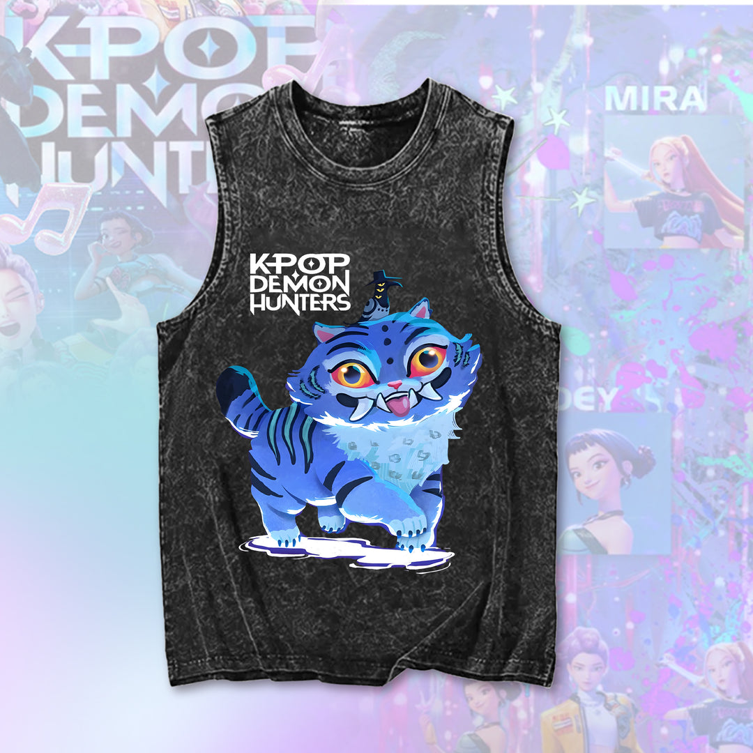 Derpy Tiger Kpop Demon Hunter Vintage Tank Top