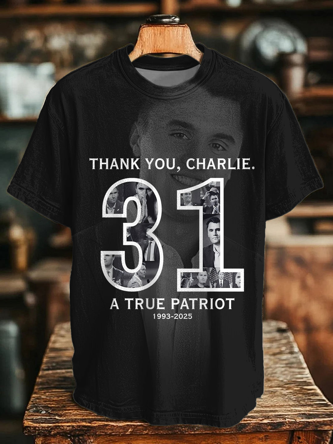 Charlie Kirk Freedom Crew Neck T-shirt