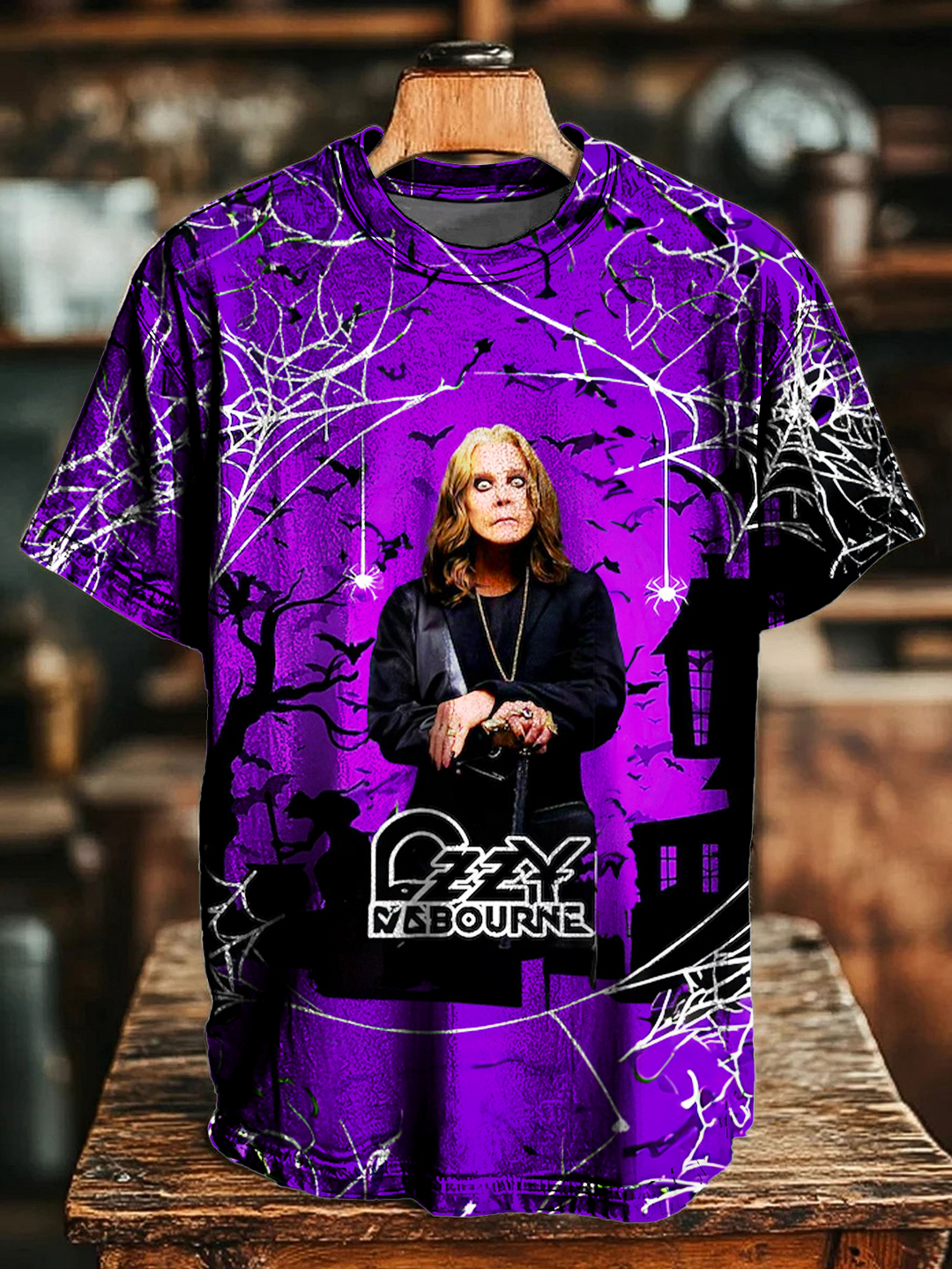 Commemorative Ozzy Osbourne Art Crew Neck T-shirt
