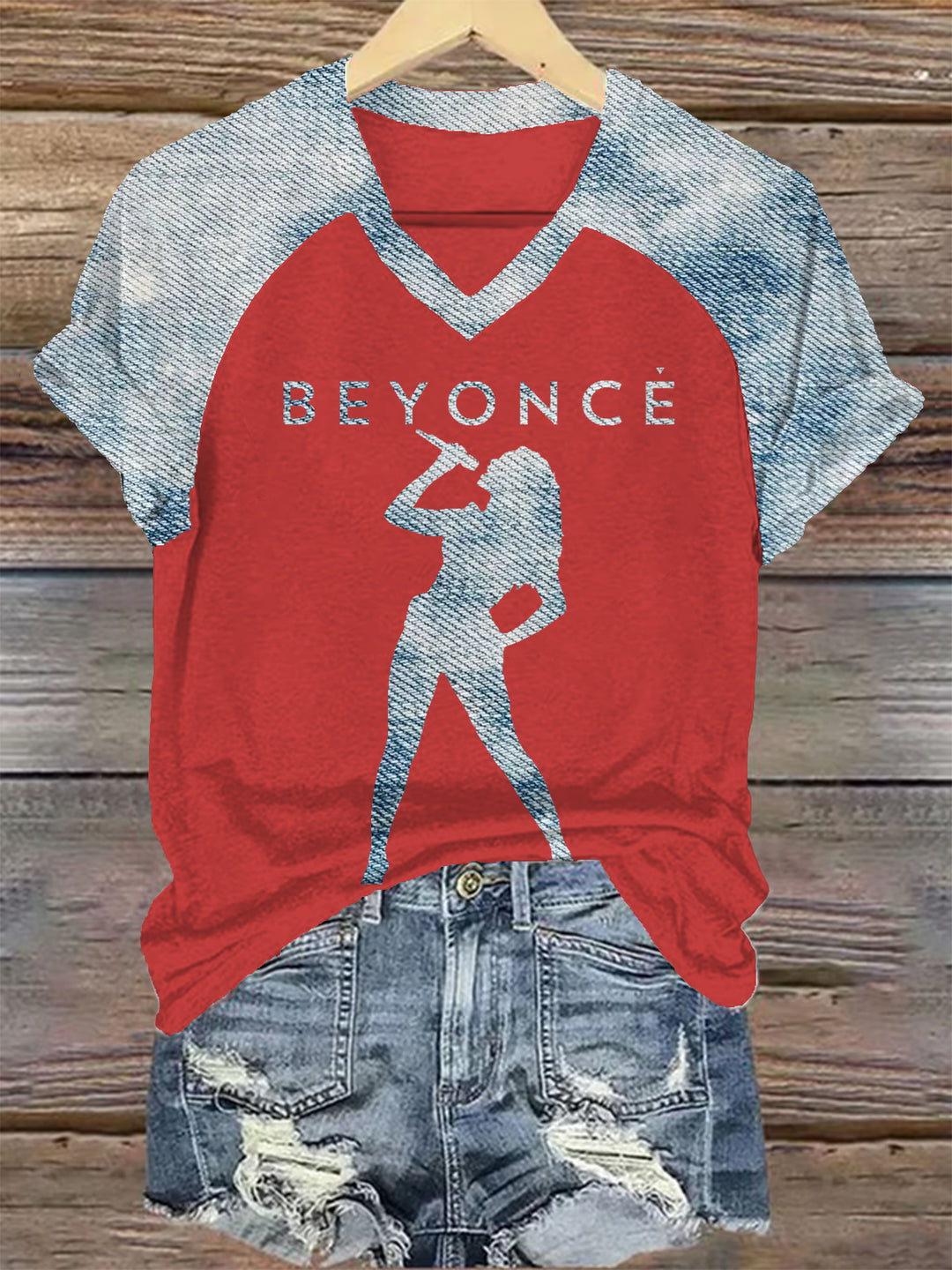 Beyonce Concert V-neck T-Shirt