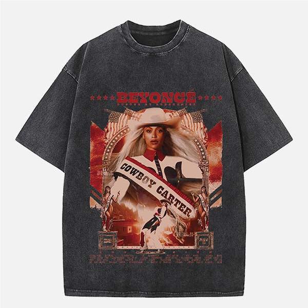 Beyonce Vintage Washed Crew Neck T-Shirt
