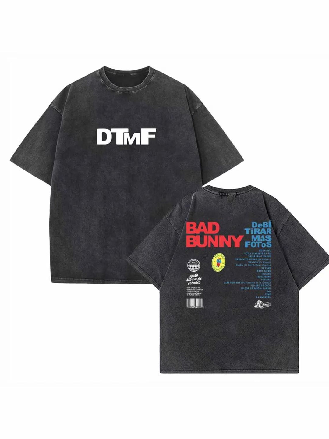 Bad Bunny DTFM Vintage Cotton Neck T-shirt