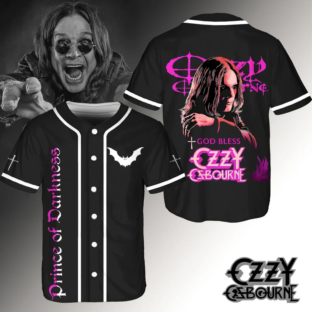 Ozzy Osbourne Tribute Baseball Jersey