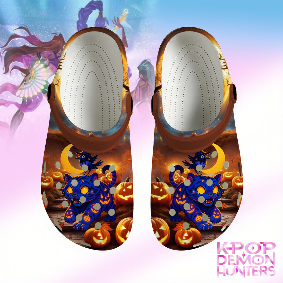 Halloween Derpy Tiger Adult Crocs Shoes
