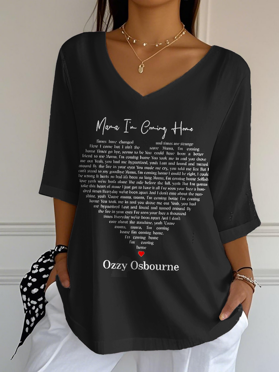 Ozzy Osbourne Ladies Loose Short Sleeve T-shirt