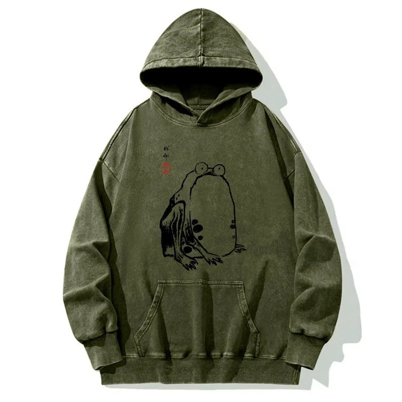 Grumpy Frog Matsumoto Hoji Washed Hoodie