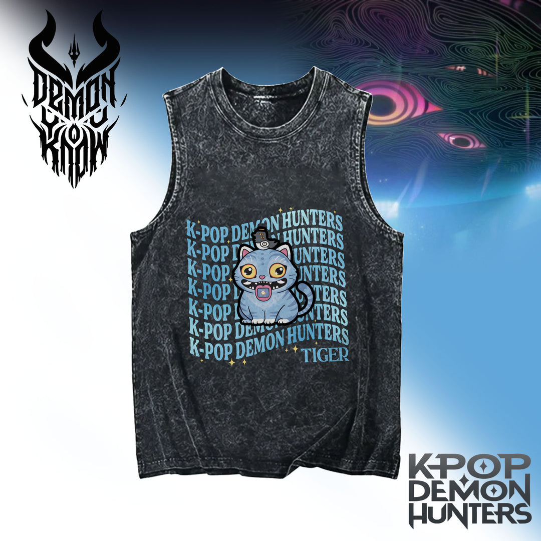 Huntrix Kpop Demon Washed Tank