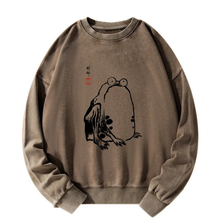 Grumpy Frog Matsumoto Hoji Washed Sweatshirt