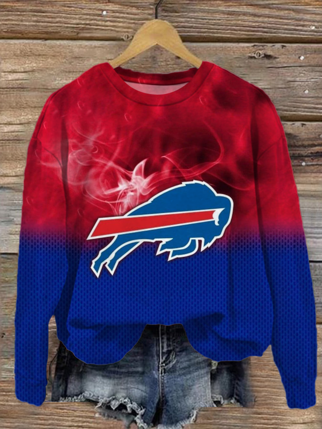 Sei gut, tu Gutes, Gott segne Go Bills, langärmeliges Freizeittop