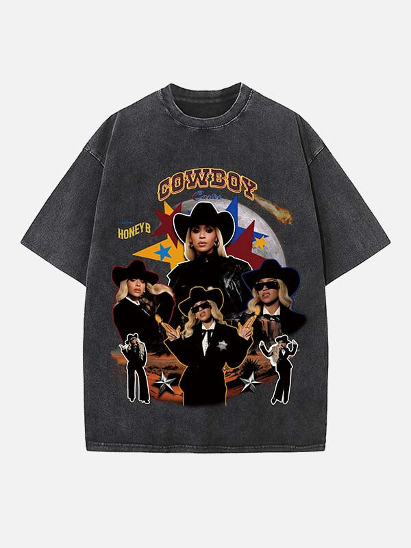 Beyonce Vintage Washed Crew Neck T-Shirt