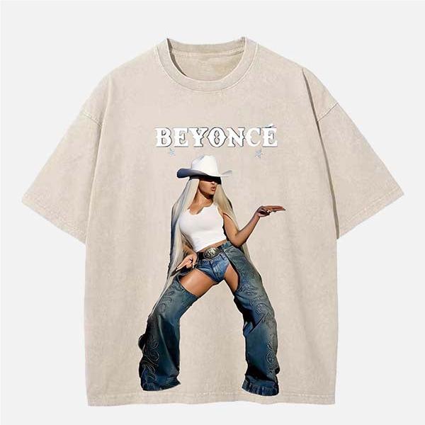 Beyonce Vintage Washed Crew Neck T-Shirt