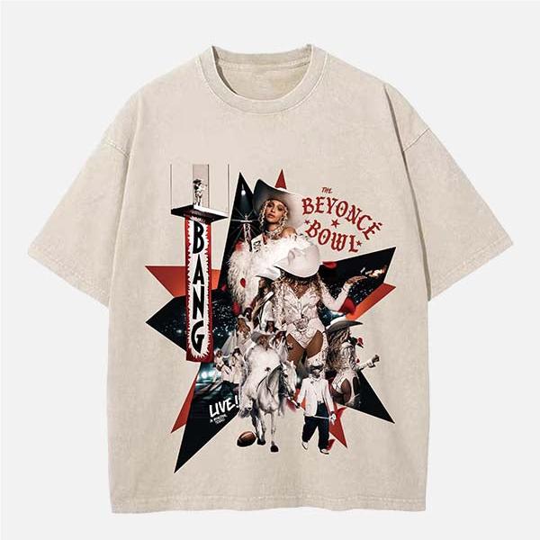 Beyonce Vintage Washed Crew Neck T-Shirt