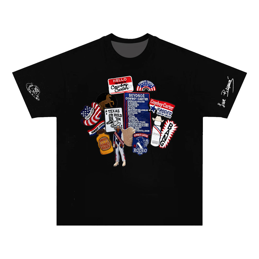 Beyonce Bang Print Crew Neck T-shirt