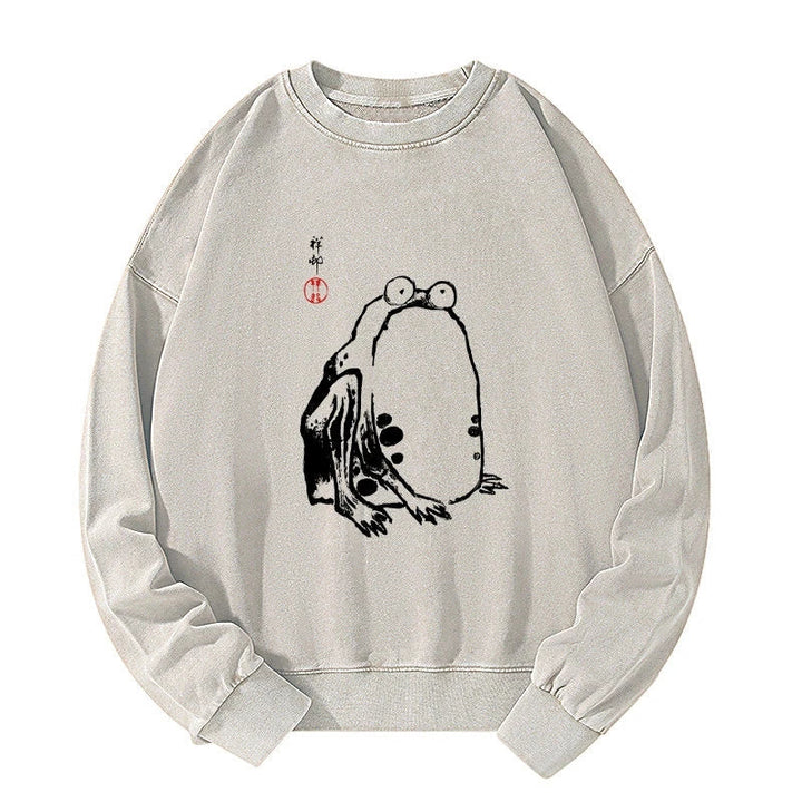 Grumpy Frog Matsumoto Hoji Washed Sweatshirt