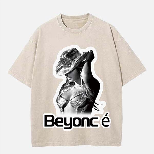 Beyonce Vintage Washed Crew Neck T-Shirt