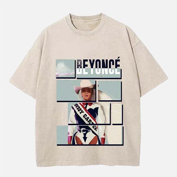 Beyonce Vintage Washed Crew Neck T-Shirt