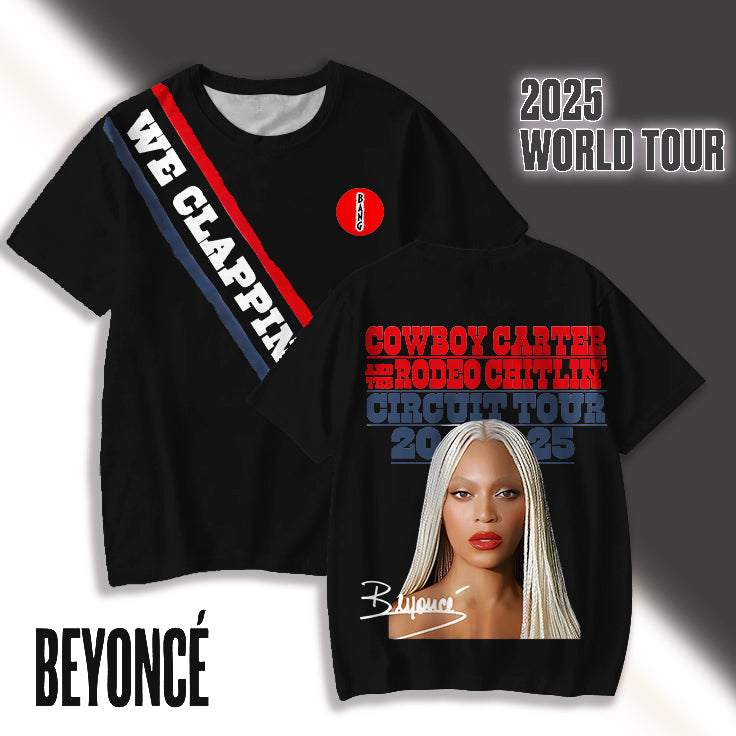 Beyonce Bang Print Crew Neck T-shirt