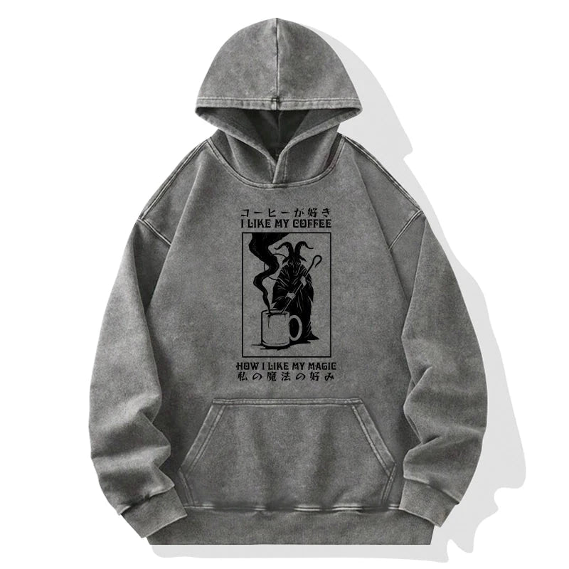 I Like My Coffee Washed Hoodie