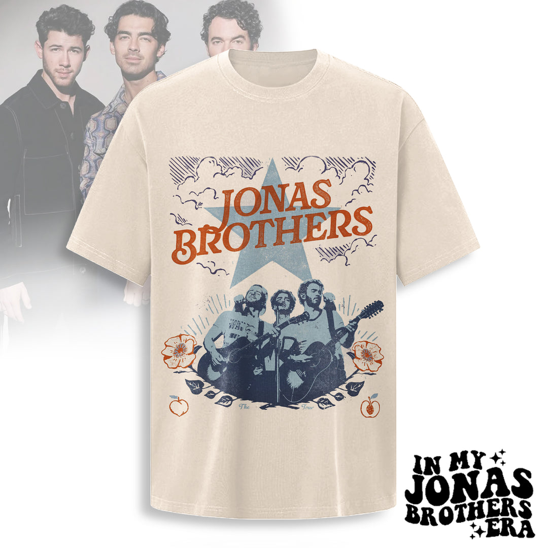 Jonas Brothers Art Crew Neck T-shirt