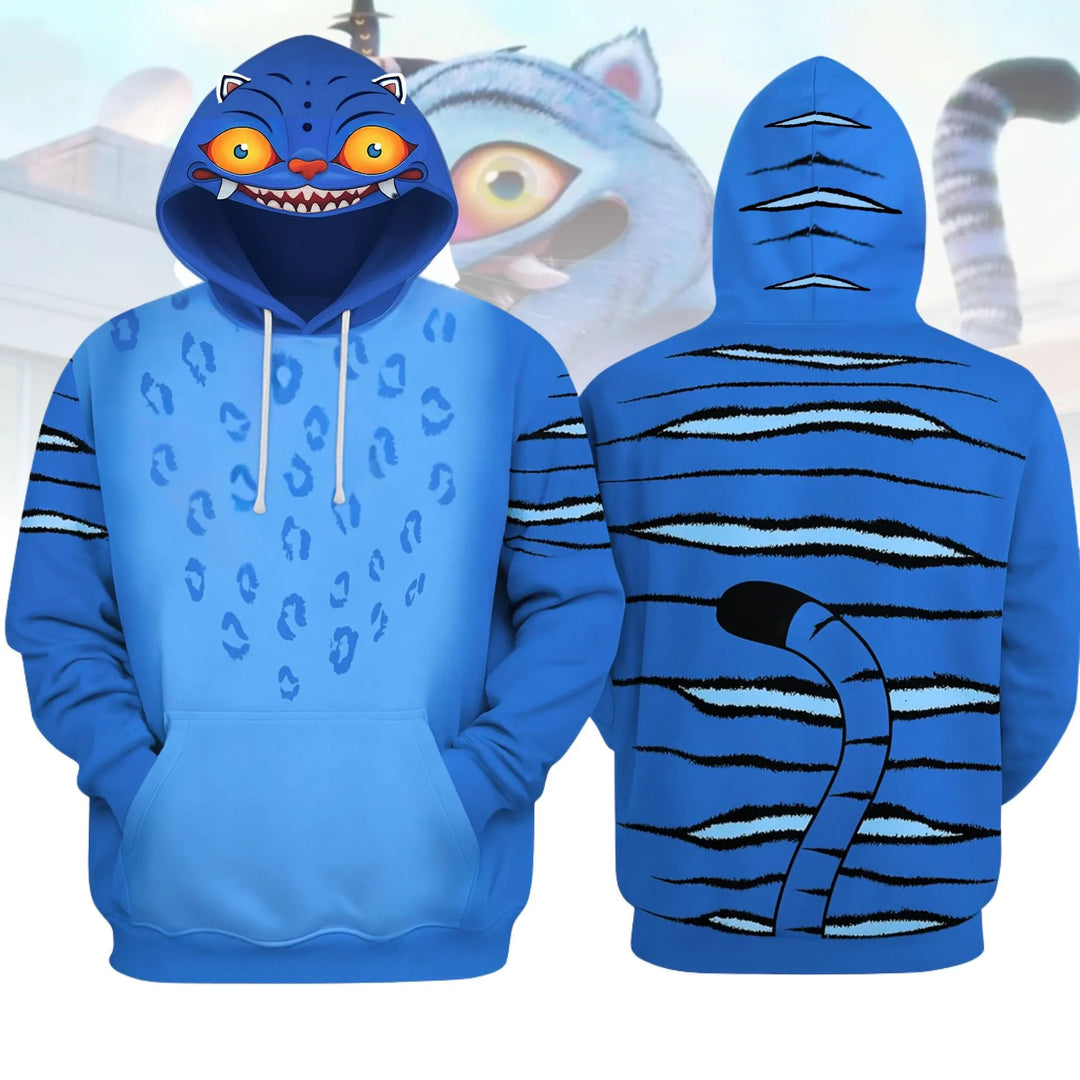 Demon Hunter Derpy Tiger Unisex Long Sleeve Hoodies