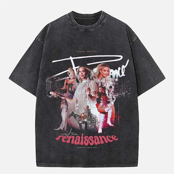 Beyonce Vintage Washed Crew Neck T-Shirt