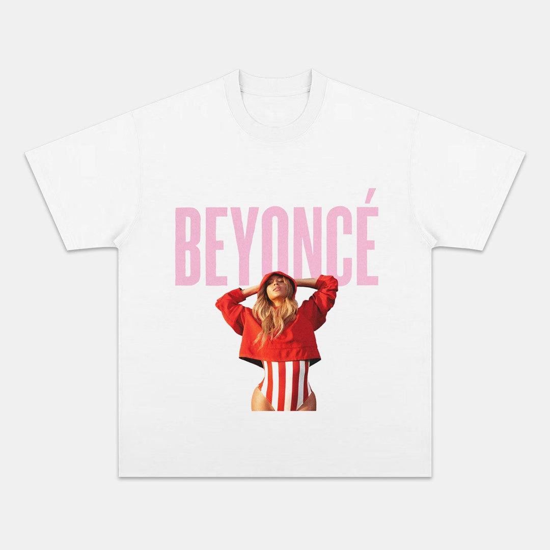 Beyonce Print Crew Neck T-shirt