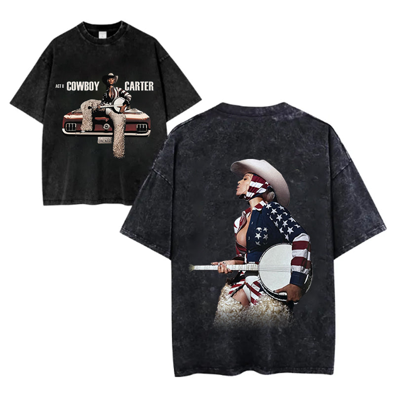 Beyonce Vintage Washed Crew Neck T-Shirt