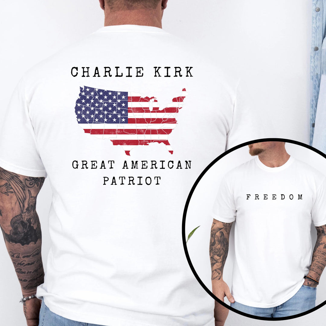 Freedom Charlie Kirk Crew Neck T-shirt