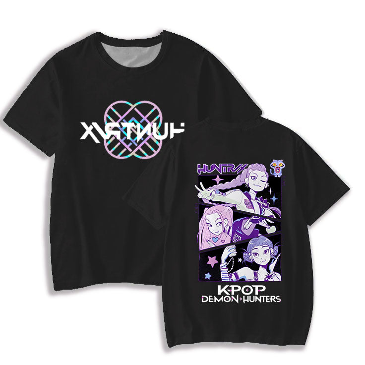 Demon Hunters Huntrix Print Crew Neck T-shirt
