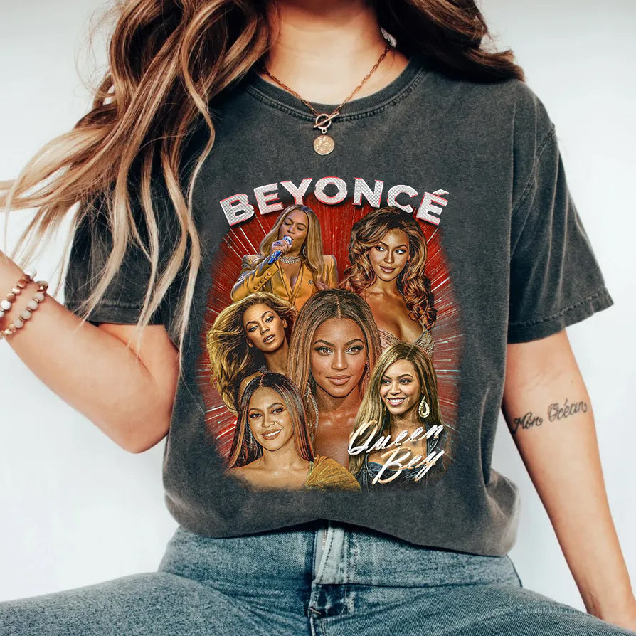 Beyonce Vintage Washed Crew Neck T-Shirt