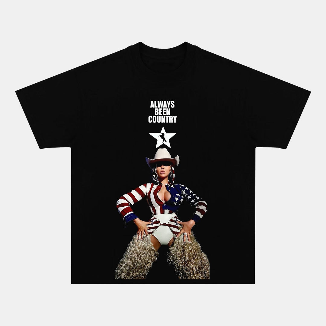 Beyonce Print Crew Neck T-shirt