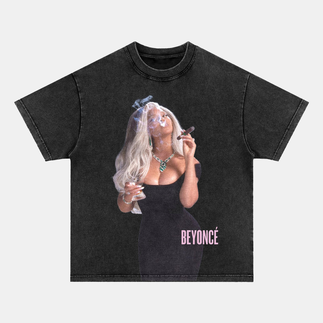 Beyonce Vintage Washed Crew Neck T-Shirt