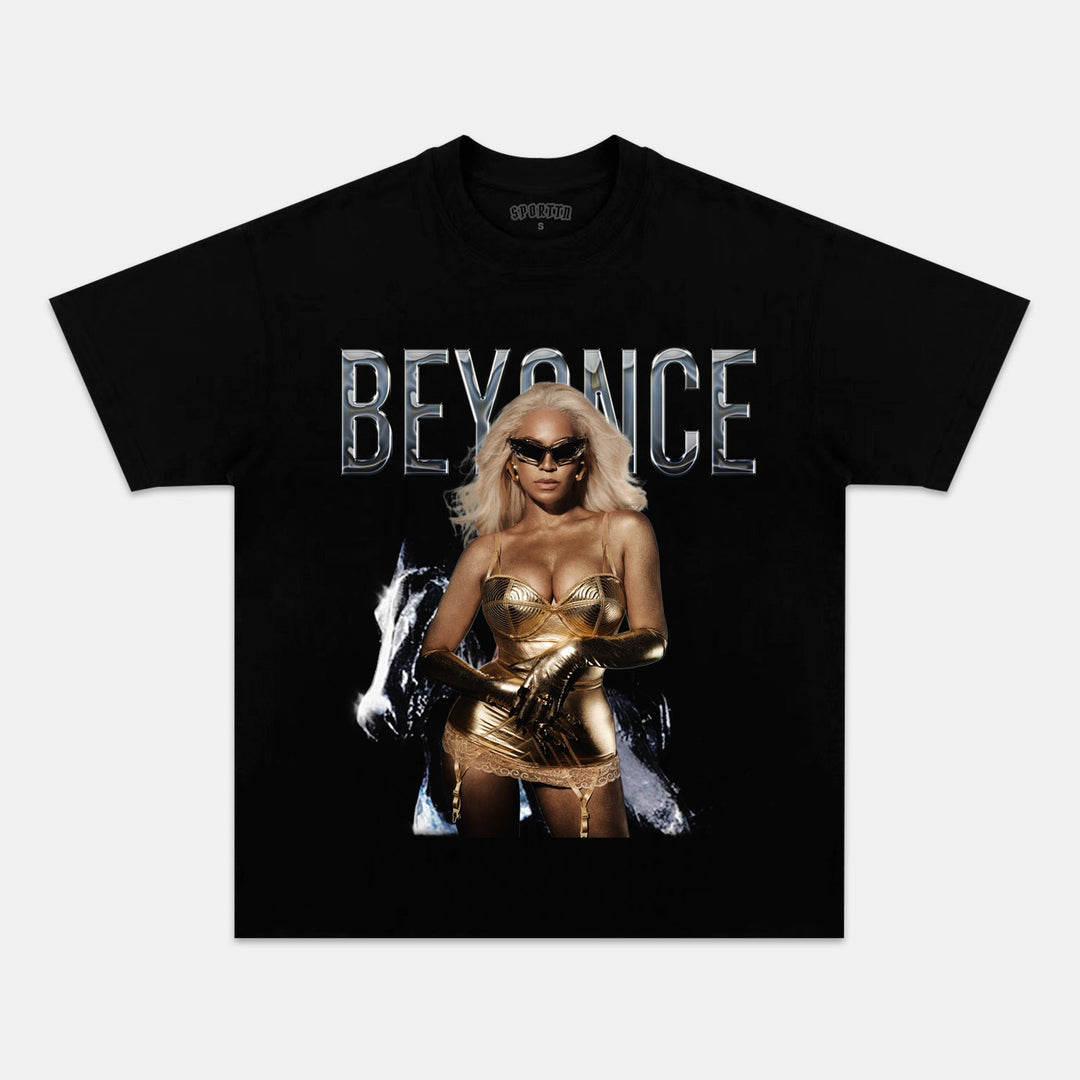 Beyonce Print Crew Neck T-shirt