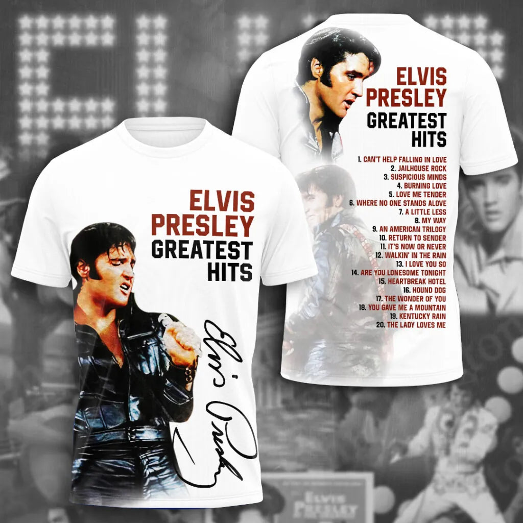 Elvis Presley Vintage Crew Neck T-shirt