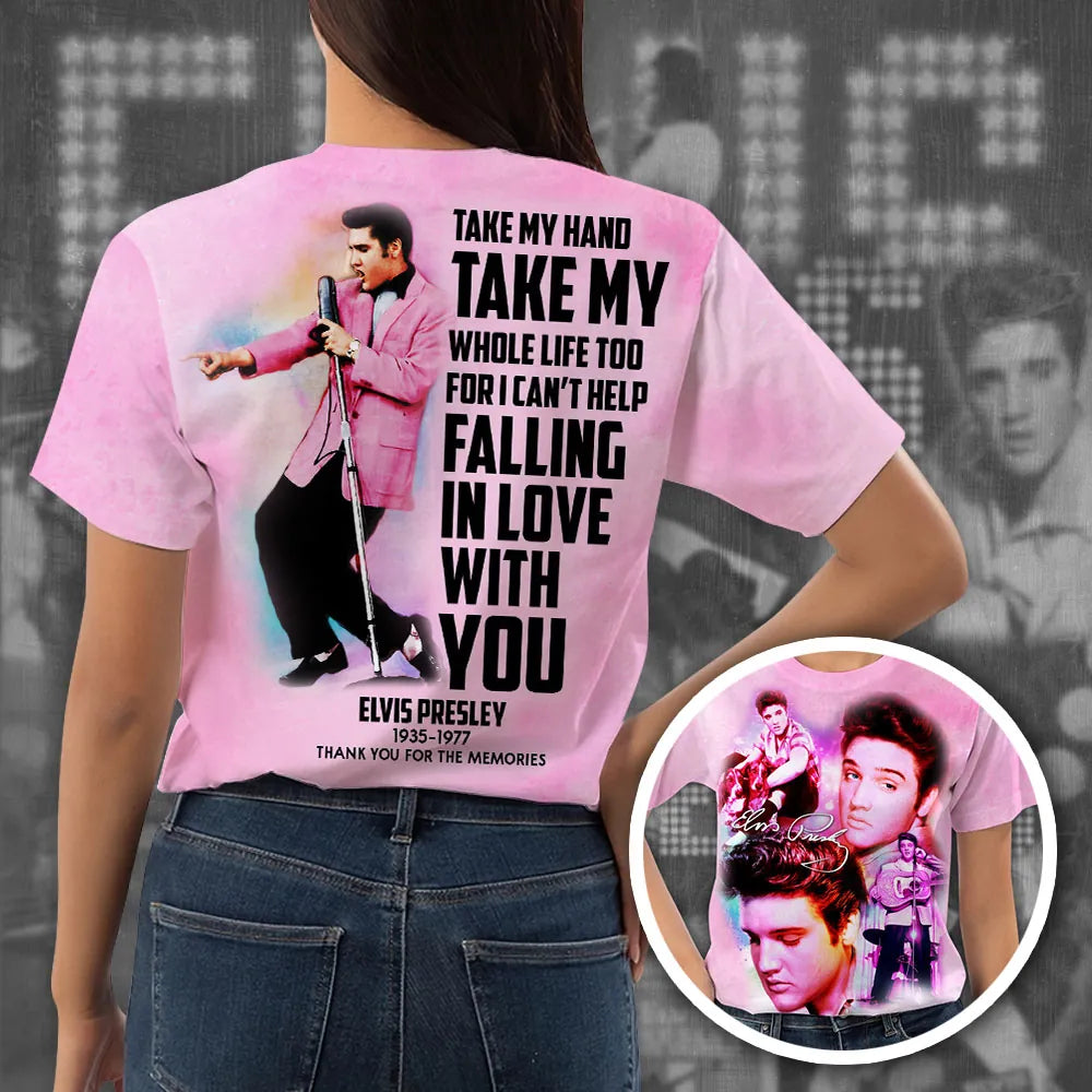 Elvis Presley Vintage Crew Neck T-shirt