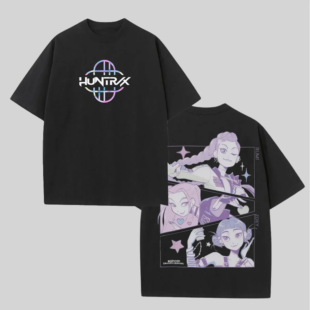 Demon Hunters Huntrix Print Crew Neck T-shirt