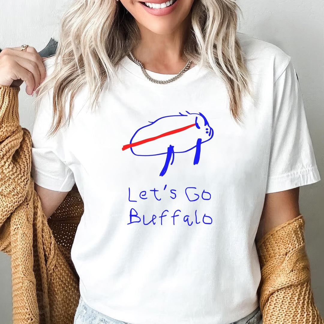 Josh Allen Buffalo Bills Football Crew Neck T-shirt