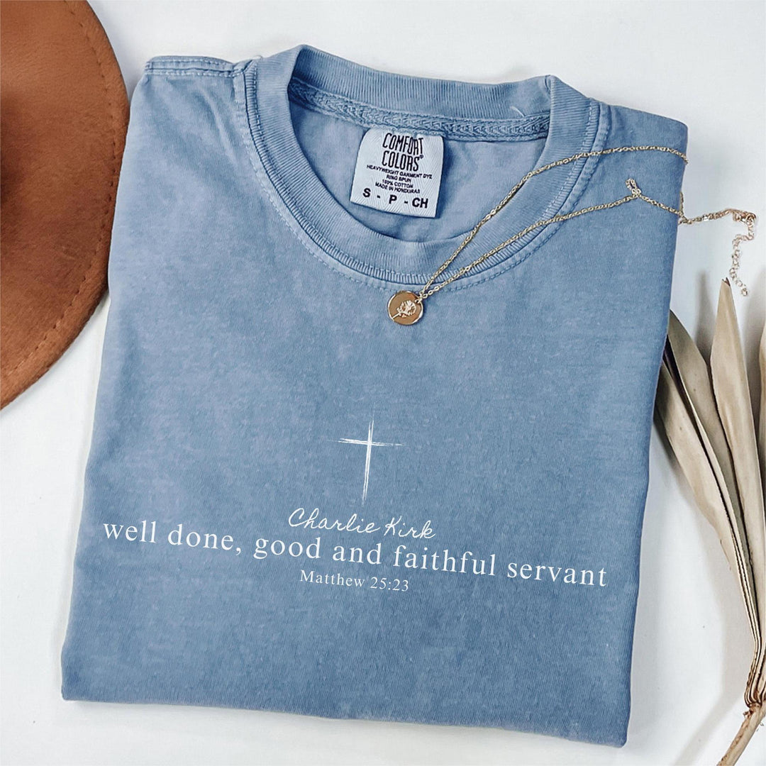 Justice for Charlie Kirk Crew Neck T-shirt