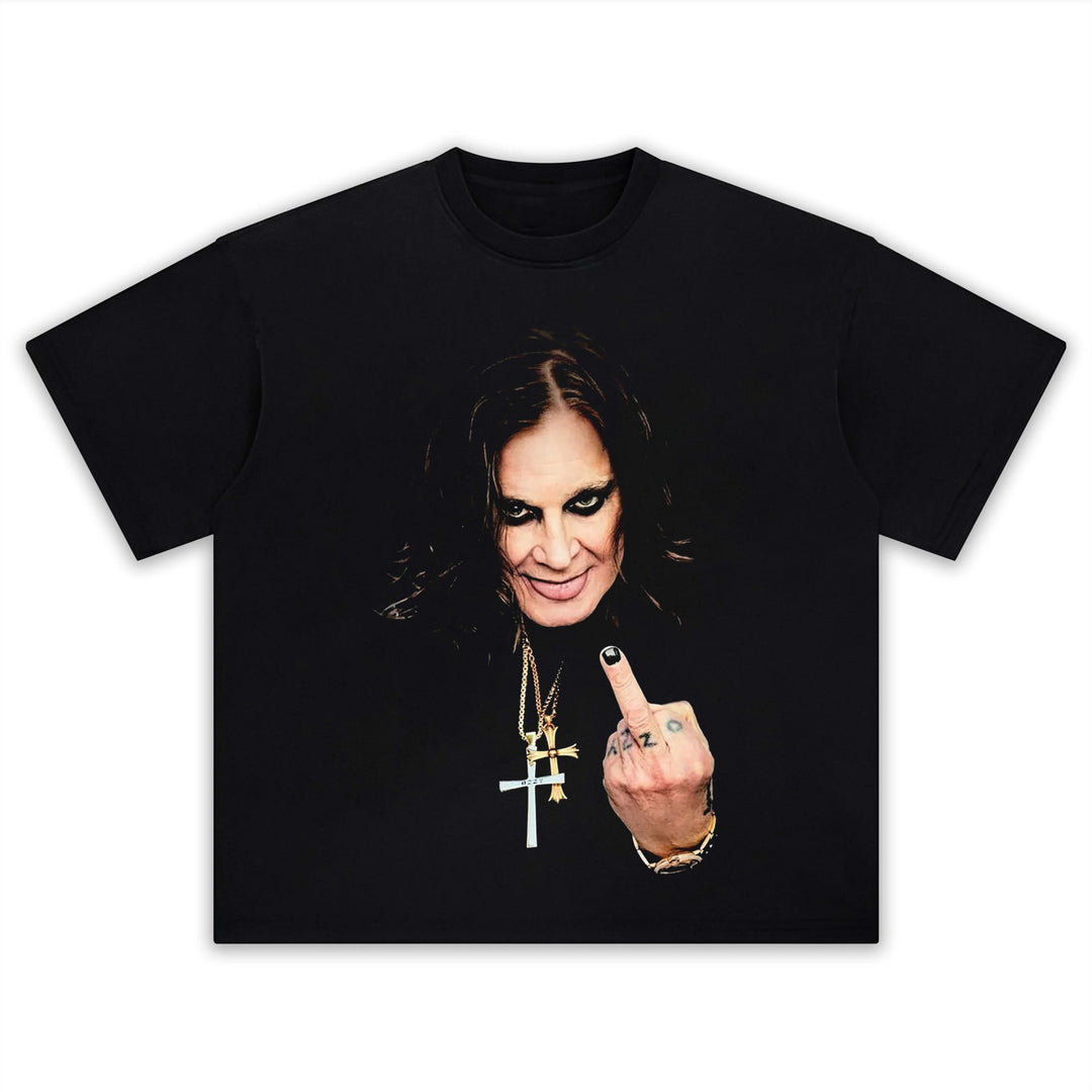 Ozzy Osbourne Print Crew Neck T-shirt