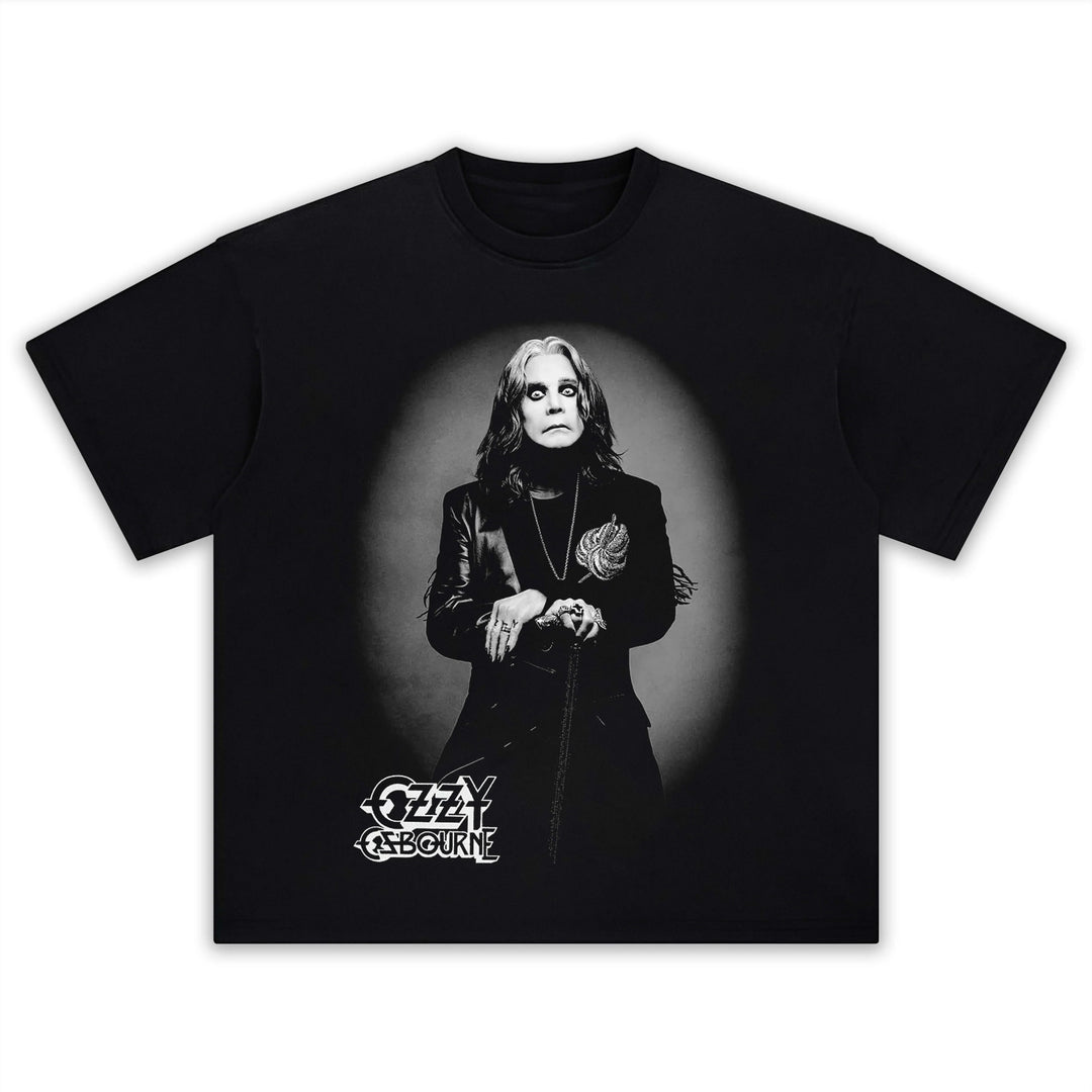 Ozzy Osbourne Print Crew Neck T-shirt
