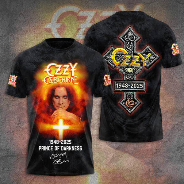 The Prince of Darkness Ozzy Osbourne Crew Neck T-shirt