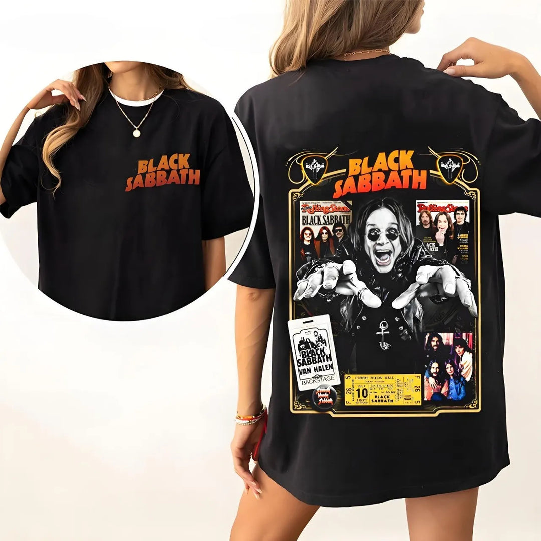 Black Sabbth Ozzy Osbourne Retro T-shirt